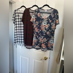 3-2XL LuLaRoe Classic T